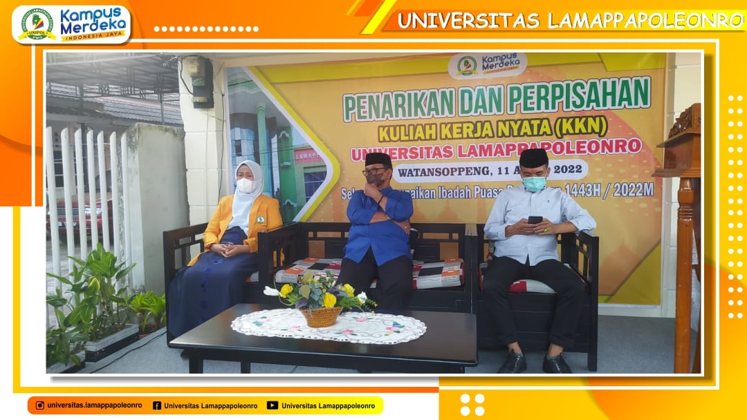 Serah Terima Penarikan KKN, Rektor Universitas Lamappapoleonro Harap Mahasiswa Tak Cepat Puas