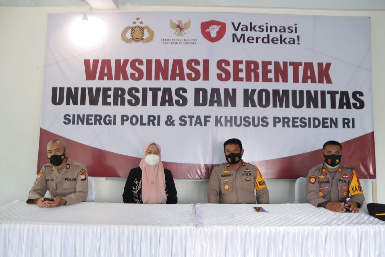 Unipol Bersama Polres Soppeng Gelar Vaksinasi Serentak di Kampus