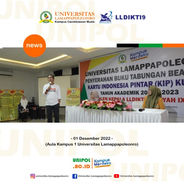 Penyerahan Buku Tabungan KIP Kuliah oleh Kepala LLDIKTI IX