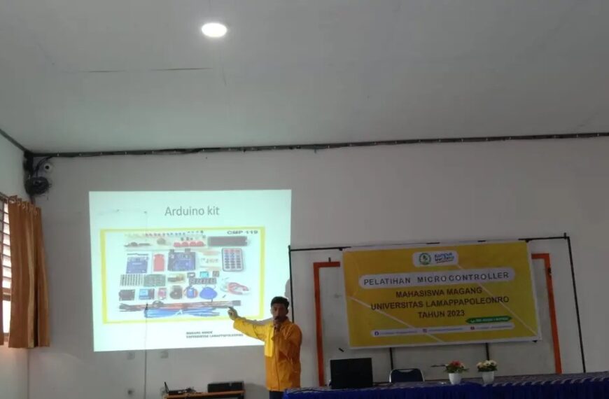 Mahasiswa KKN Magang MBKM Unipol Gelar Pelatihan Microcontroller