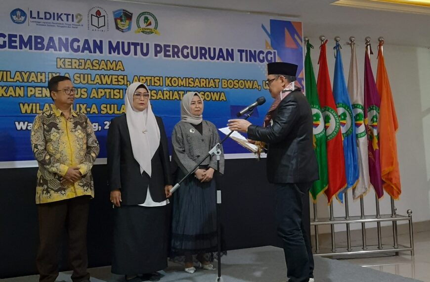 Rektor Universitas Lamappapoleonro Pimpin Komisariat APTISI Wilayah IX A Bosowa