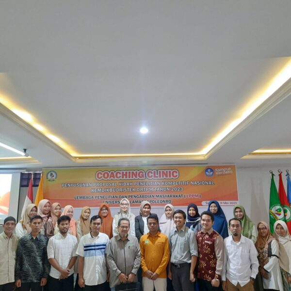 Coaching Clinic Penyusunan Proposal Hibah Penelitian Kompetitif Nasional