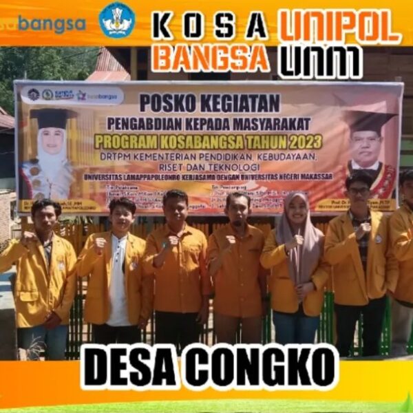 Pelaksanaan Program Kosabangsa Tahun 2023 Oleh Tim Dosen Universitas Lamappapoleonro di Desa Congko