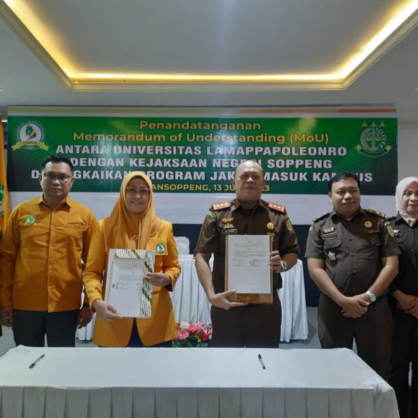 Penandatanganan MoU antara Unipol dan Kejaksaan Negeri Soppeng