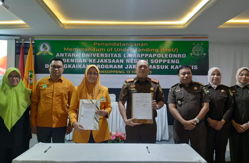 Penandatanganan MoU antara Unipol dan Kejaksaan Negeri Soppeng