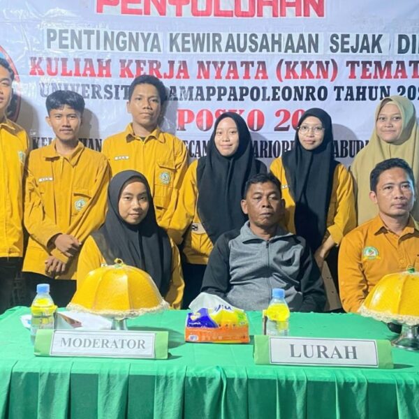 Penyuluhan Tentang Pentingnya Kewirausahaan Oleh Mahasiswa KKN Tematik UNIPOL