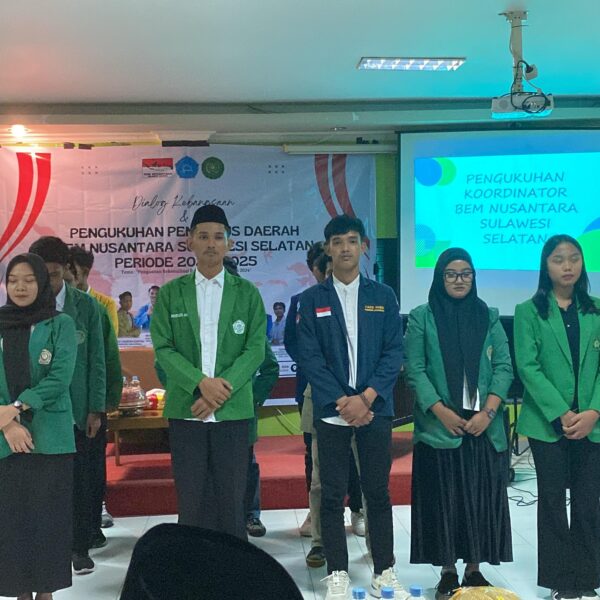 Perwakilan BEM Unipol Dilantik menjadi pengurus BEM Nusantara Sulawesi Selatan