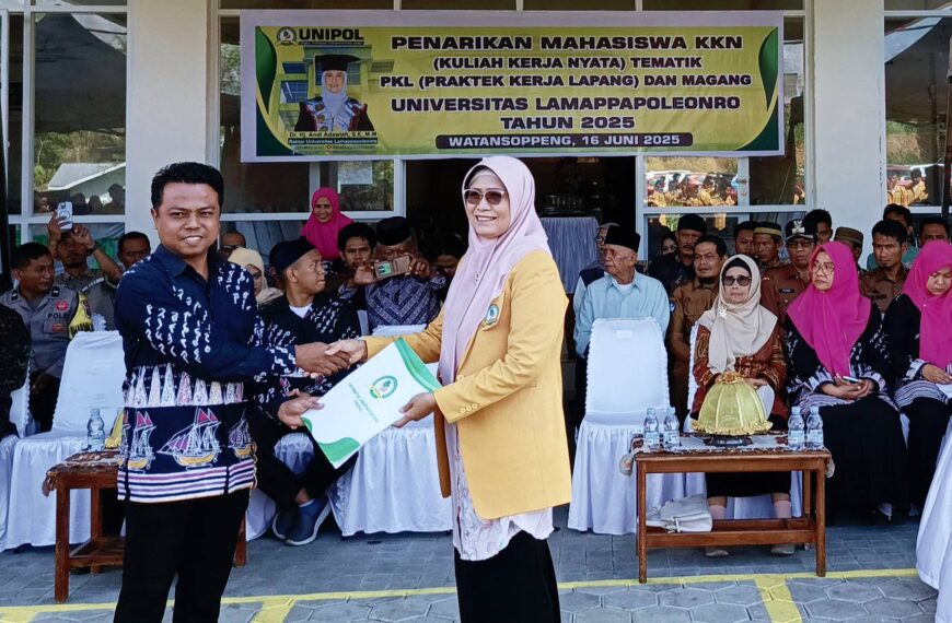 Universitas Lamappapoleonro Gelar Penarikan Mahasiswa KKN Tematik, Magang, dan PKL