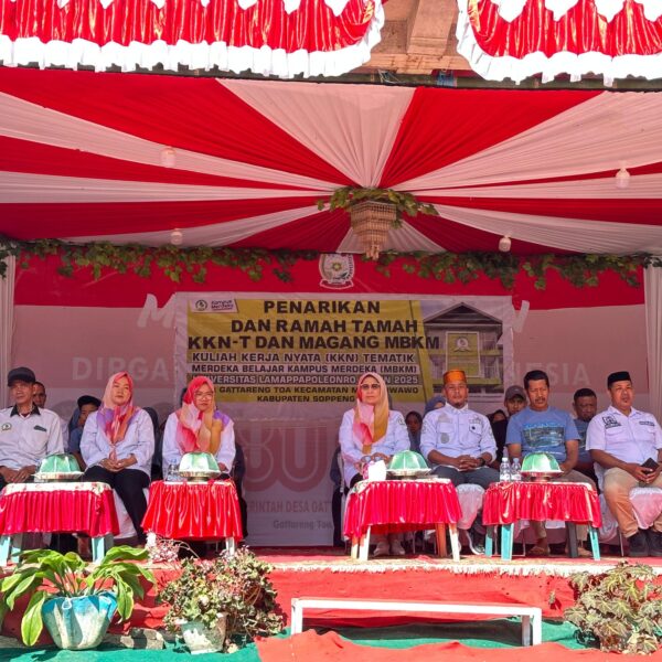 UNIPOL Gelar Penarikan dan Ramah Tamah KKN T dan Magang MBKM di Desa Gattareng Toa