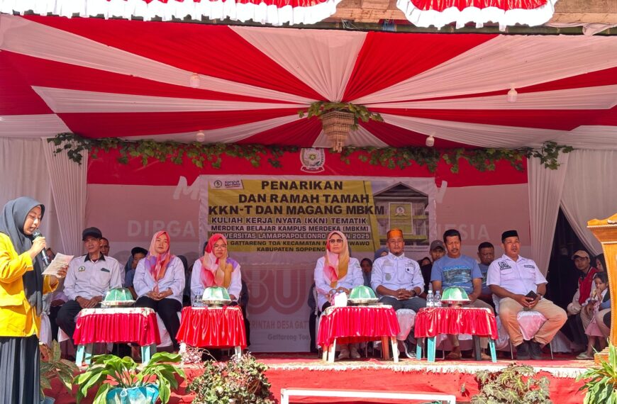 UNIPOL Gelar Penarikan dan Ramah Tamah KKN T dan Magang MBKM di Desa Gattareng Toa