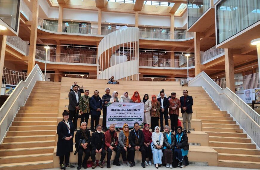 Rektor Universitas Lamappapoleonro Gelar University Benchmarking di Macquarie University, Australia