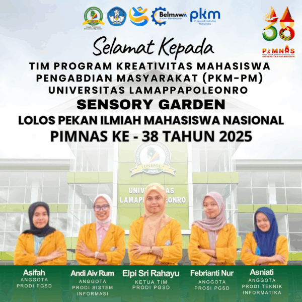Unipol Catat Sejarah! Tim PKM-PM “Sensory Garden” Berhasil Tembus PIMNAS ke-38 Tahun 2025.