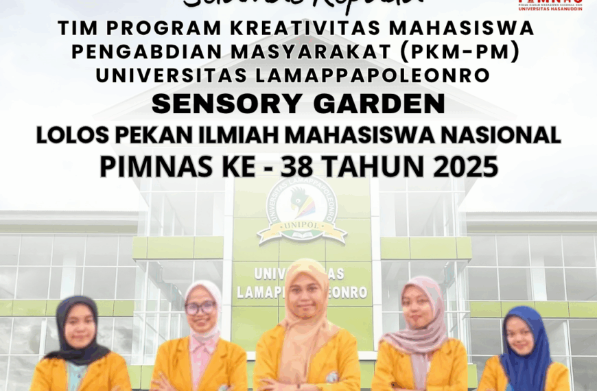 Unipol Catat Sejarah! Tim PKM-PM “Sensory Garden” Berhasil Tembus PIMNAS ke-38 Tahun 2025.