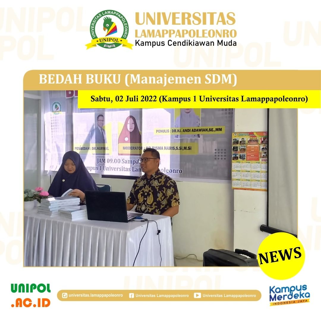 Bedah Buku Manajemen SDM, UNIPOL Dorong Literasi dan Diskusi Akademik
