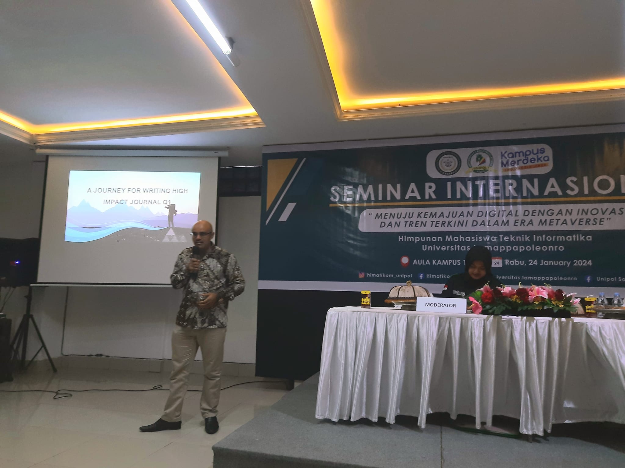 HIMATIKOM UNIPOL Gelar Seminar Internasional, Bedah Inovasi Digital dan Strategi Jurnal Q1
