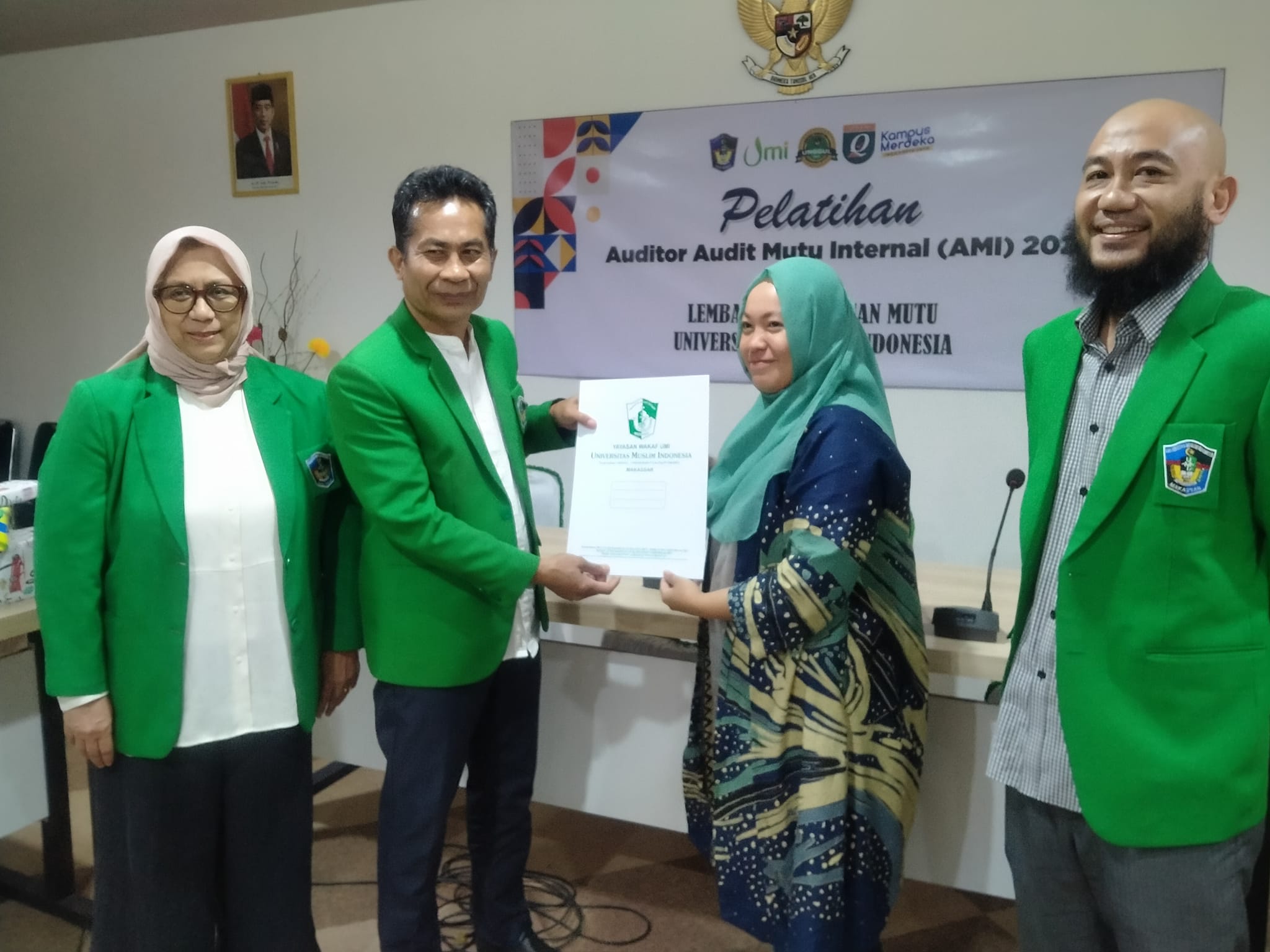 Perkuat Penjaminan Mutu, Ketua LPM Universitas Lamappapoleonro Ikuti Pelatihan Auditor AMI 2024 di UMI Makassar
